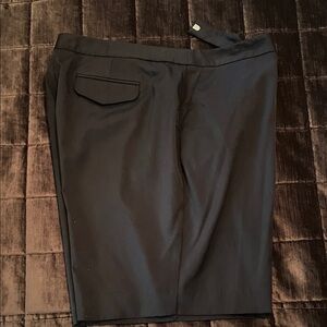 Talbots Women's Black Flat Front Shorts